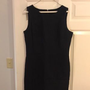 Talbots navy shift dress